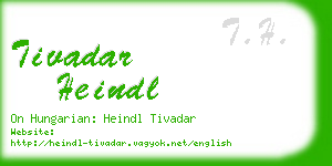 tivadar heindl business card